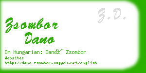 zsombor dano business card